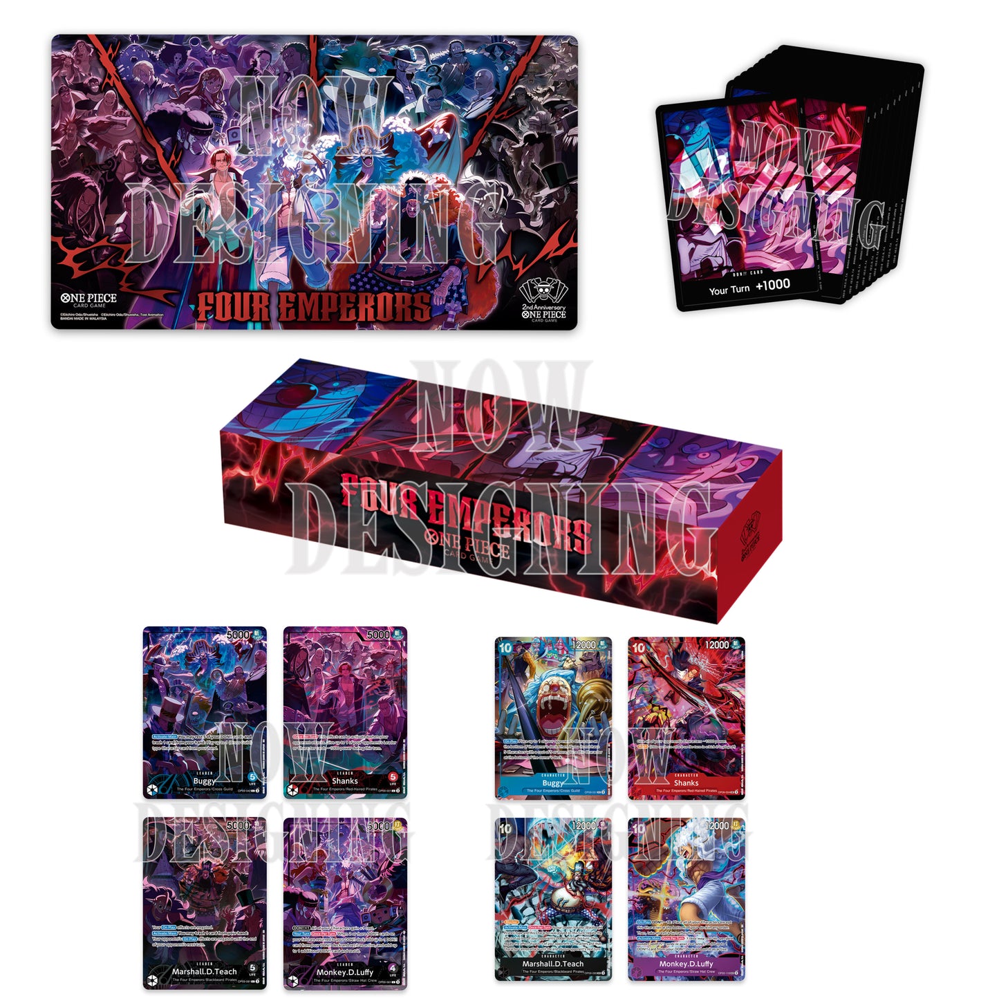 One Piece Card Game - 2nd Anniversary Set English Version 4 Emperors (Englische Version)