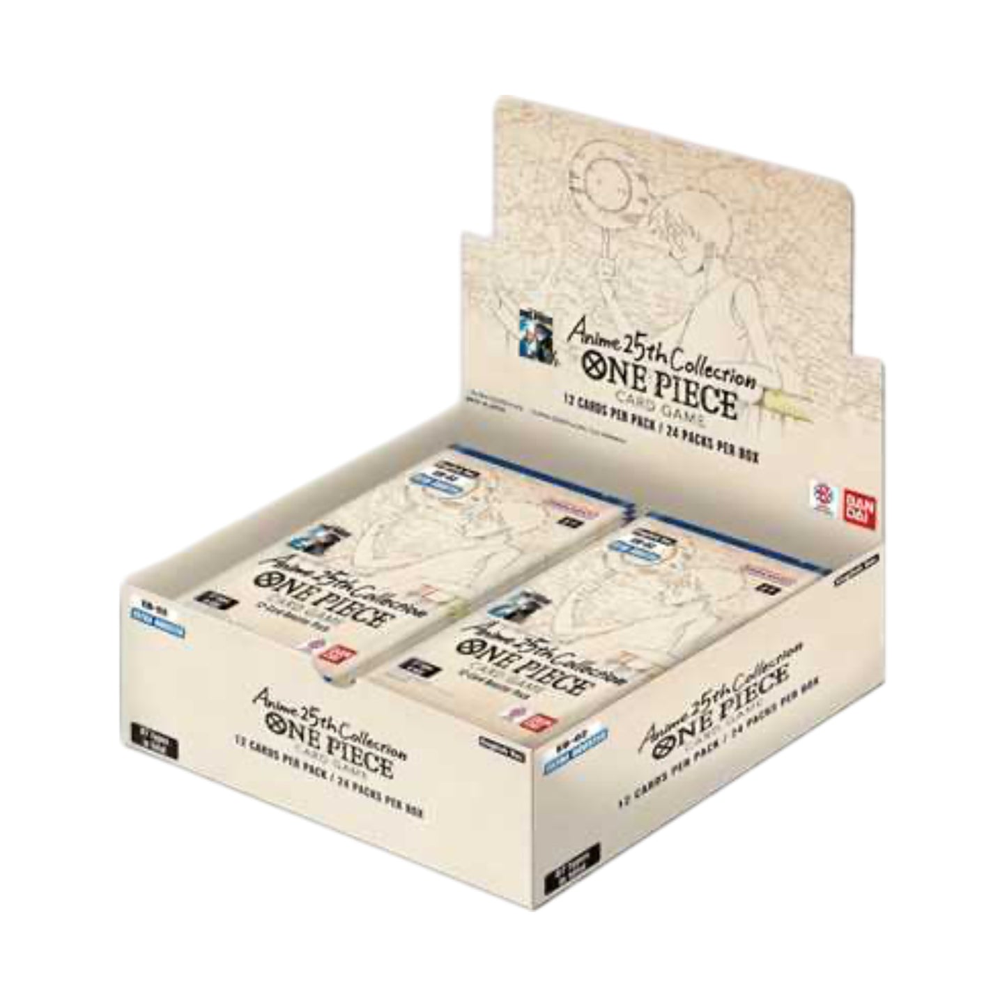 One Piece Card Game - Anime 25th Collection 24 Extra Booster Display (Englisch) EB02