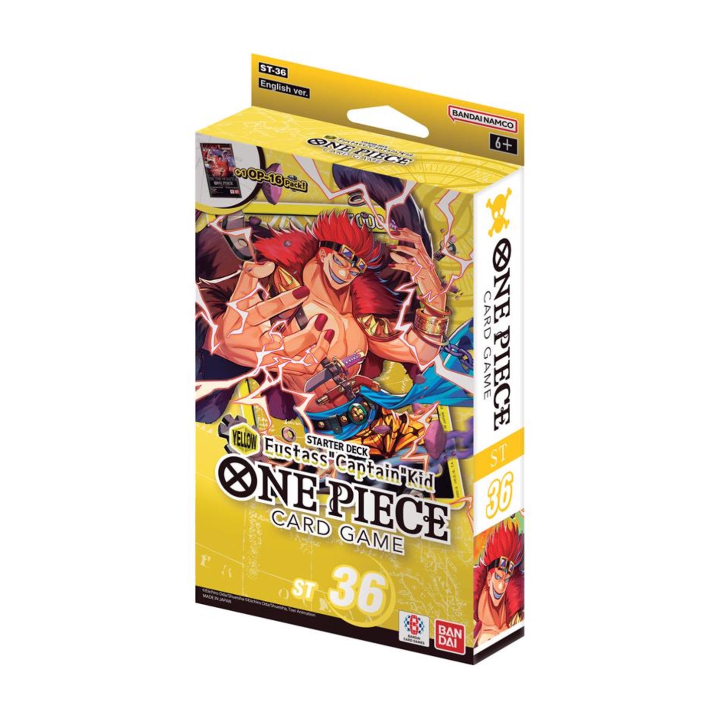 One Piece Card Game Captain Kid Starter Deck ST36 Englisch mit 1x OP16 Booster