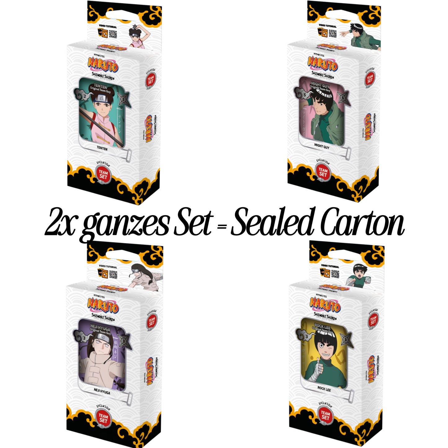 Naruto Mythos TCG Shinobi Shiren Team Set Full Set ganzes Set Kombination
