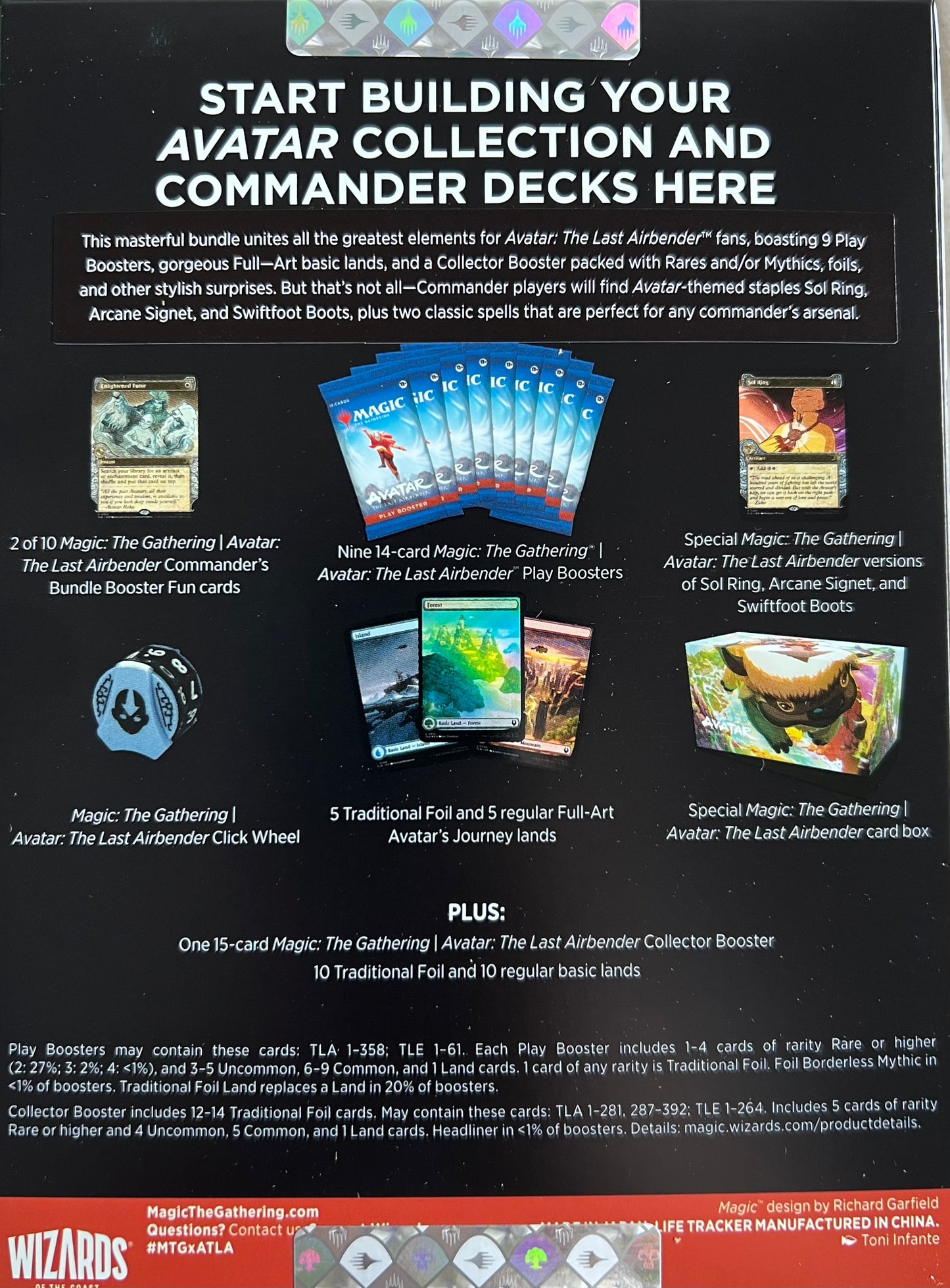 Magic The Gathering (MTG) - Avatar: the Last Airbender Commander’s Bundle (Gift Bundle) – Englisch