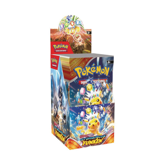 Pokemon Sammelkartenspiel Stürmische Funken 18 Booster Display - deutsch