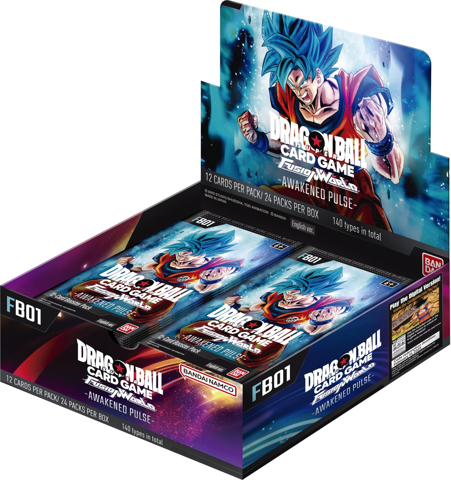 Dragonball Super Card Game - Fusion World - Awakened Pulse Display (FB01 Englisch)