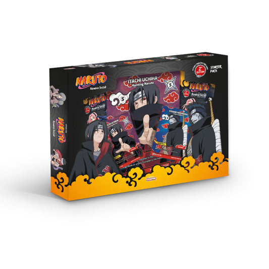 [Vorbestellung] Naruto Mythos TCG Konoha Shido Itachi Starter Pack Box Englisch (2nd Edition)