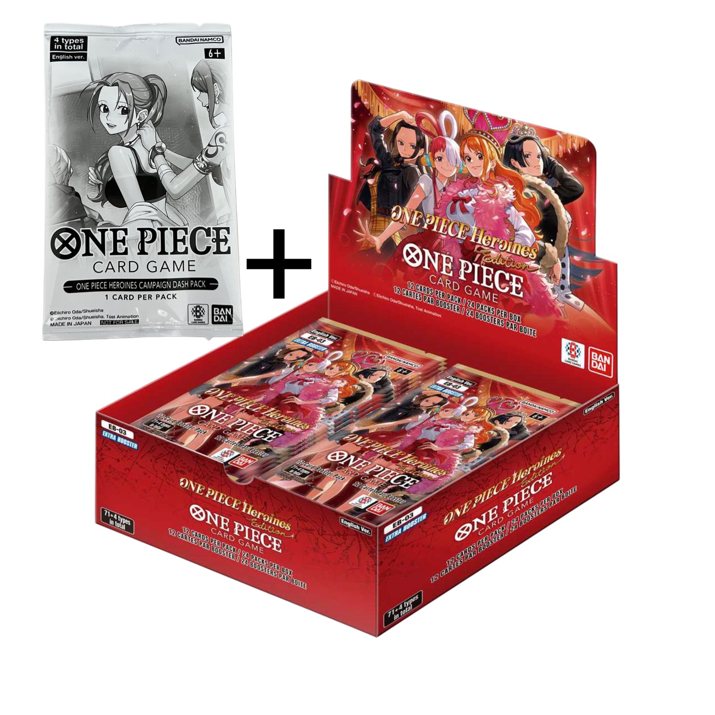 One Piece Card Game - Extra Booster Heroines Edition EB03 Display Englisch Booster Box