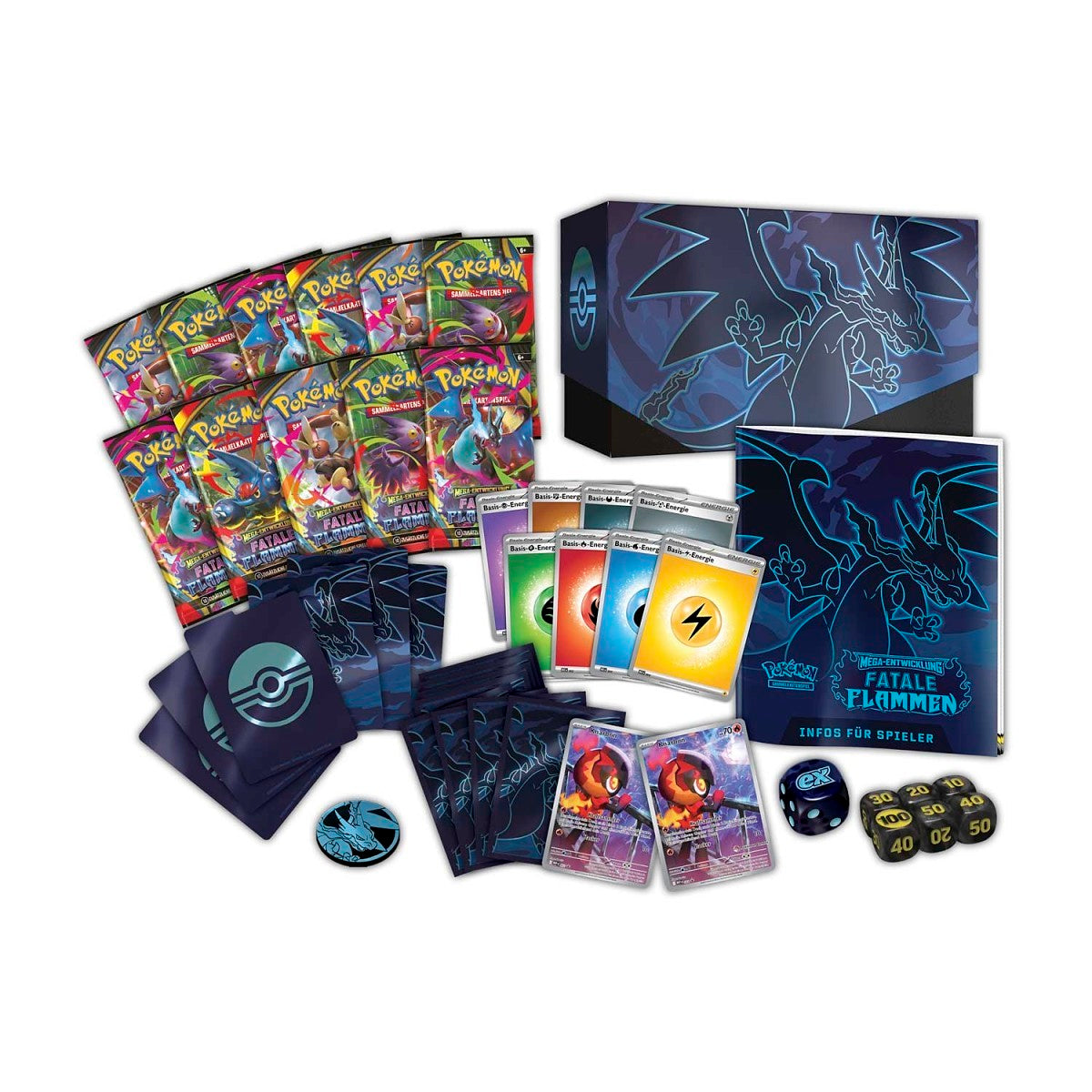 Pokemon Sammelkartenspiel Fatale Flammen Pokemon Center Edition Top Trainer Box deutsch