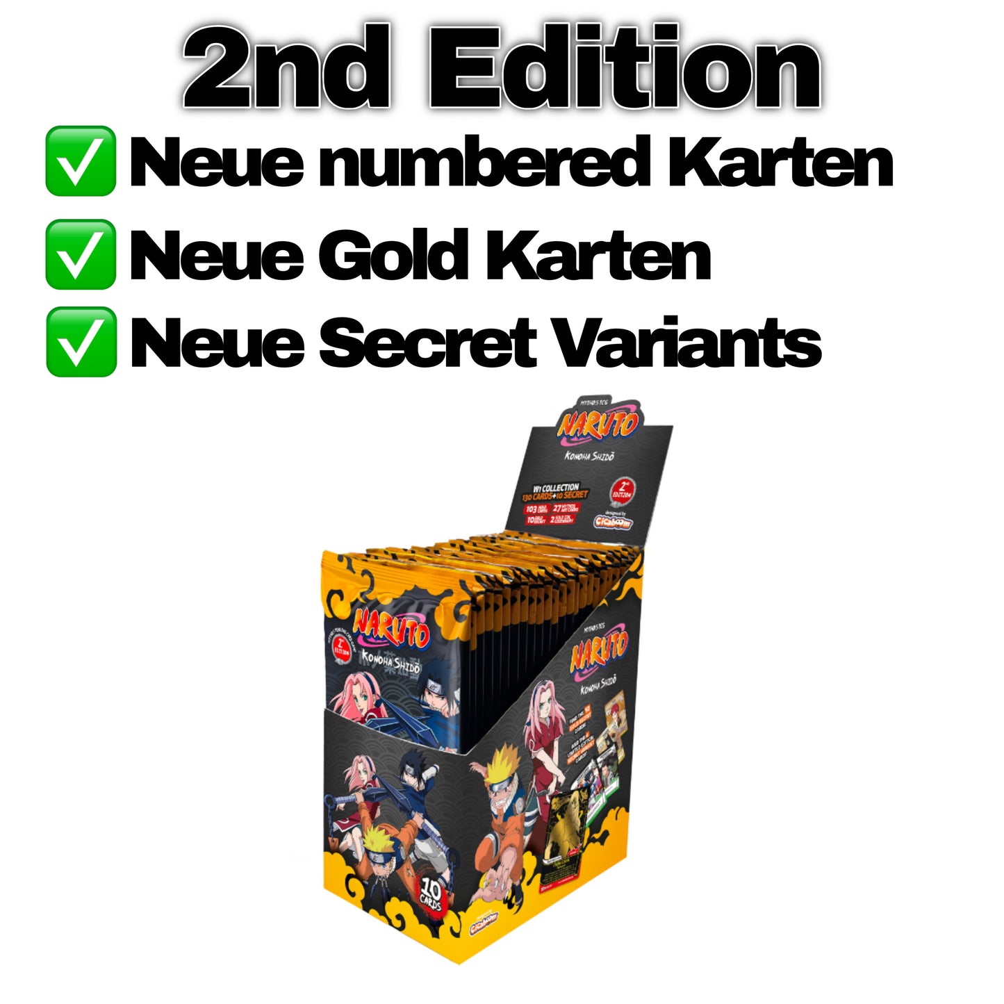 Naruto Mythos TCG 2nd Edition Display