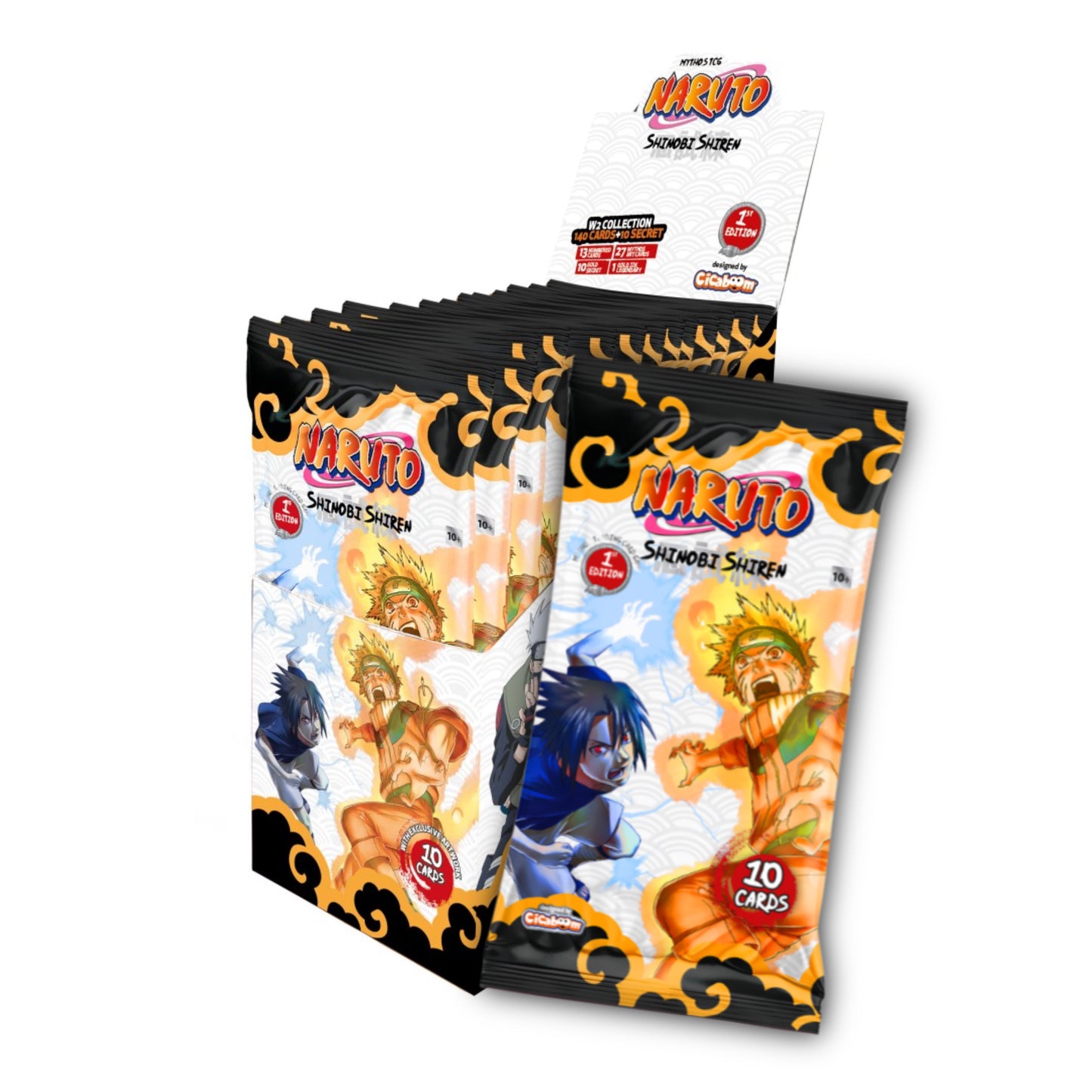 Naruto Mythos TCG Shinobi Shiren Booster Display Englisch 1st Edition First