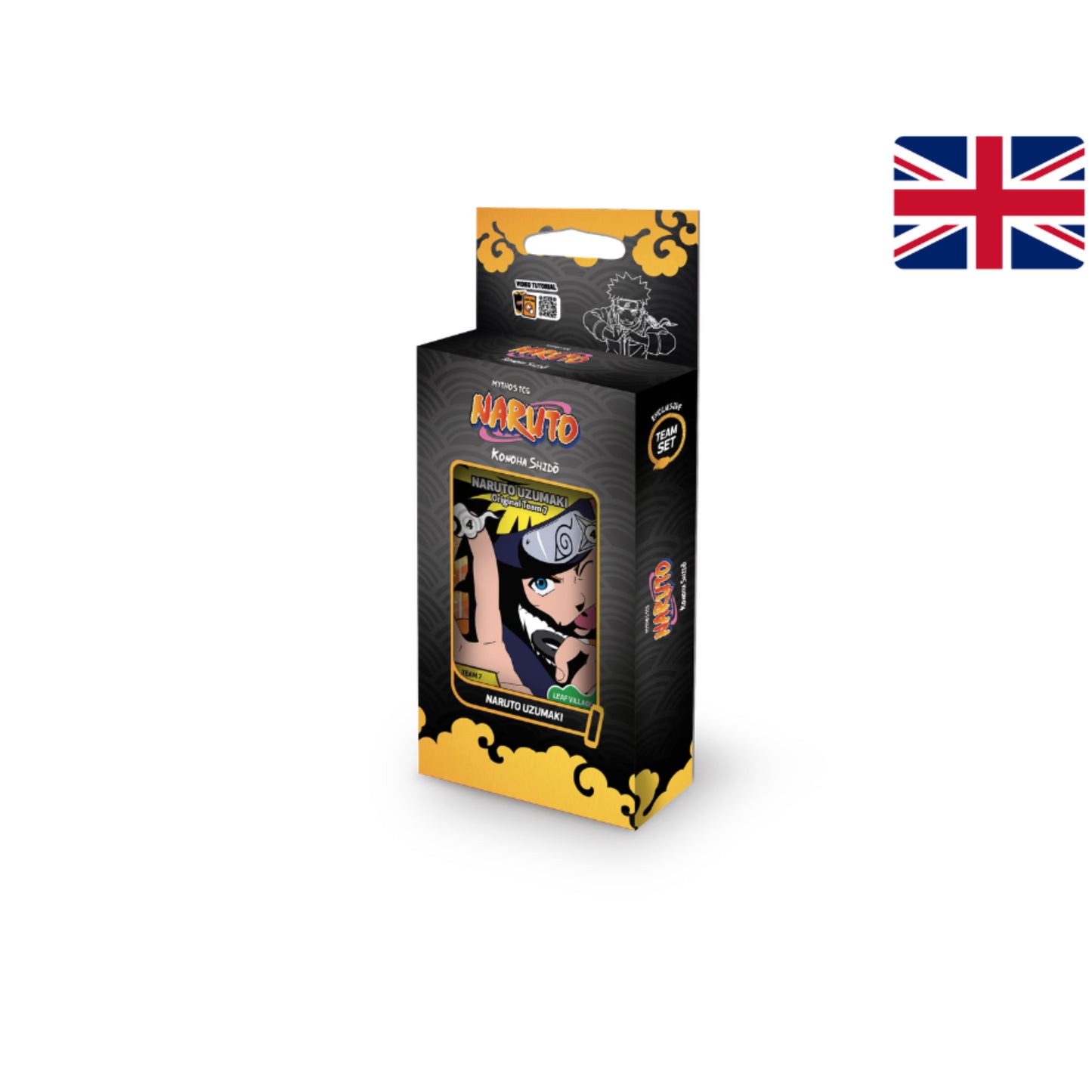 Naruto TCG Team Set Naruto Uzumaki Starter Deck 3 Booster Konoha Shido