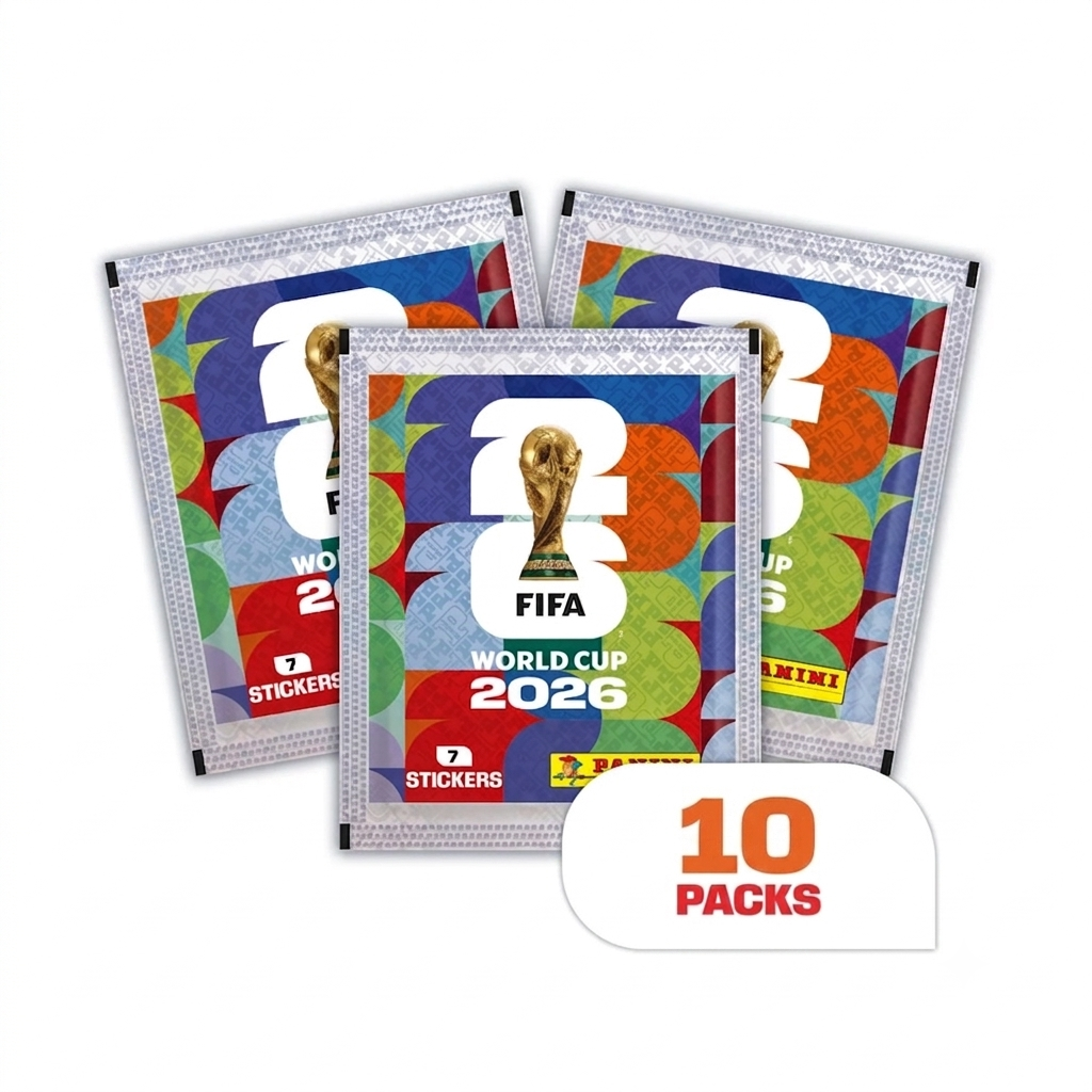 Originale Panini World Cup Sticker Box WM 2026 mit 10 Tüten bzw. Booster schneller Versand beste preise