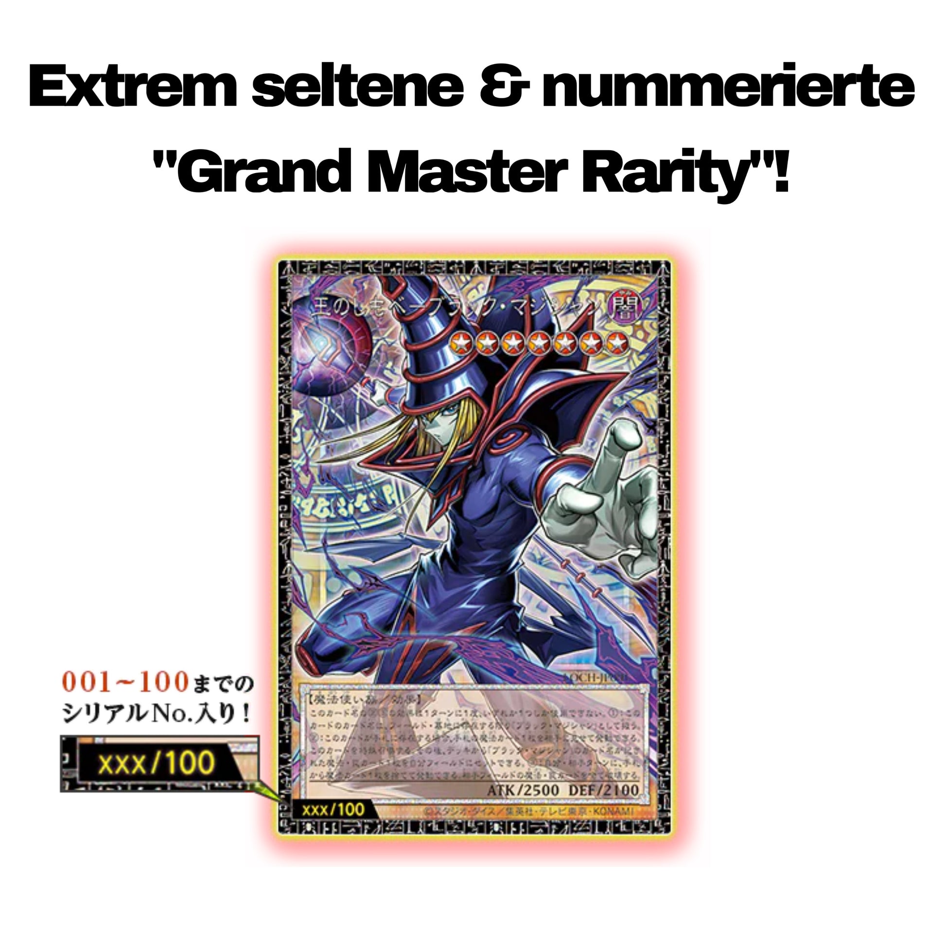 Super limitierte und seltene Grand Master Rare Karten (nummeriert und limitiert auf 100 Stück!)
